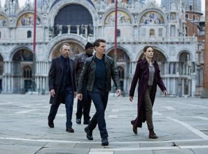 Mission Impossible Dead Reckoning Part One - Tom Cruise, Rebecca Ferguson, Simon Pegg and Ving Rhames